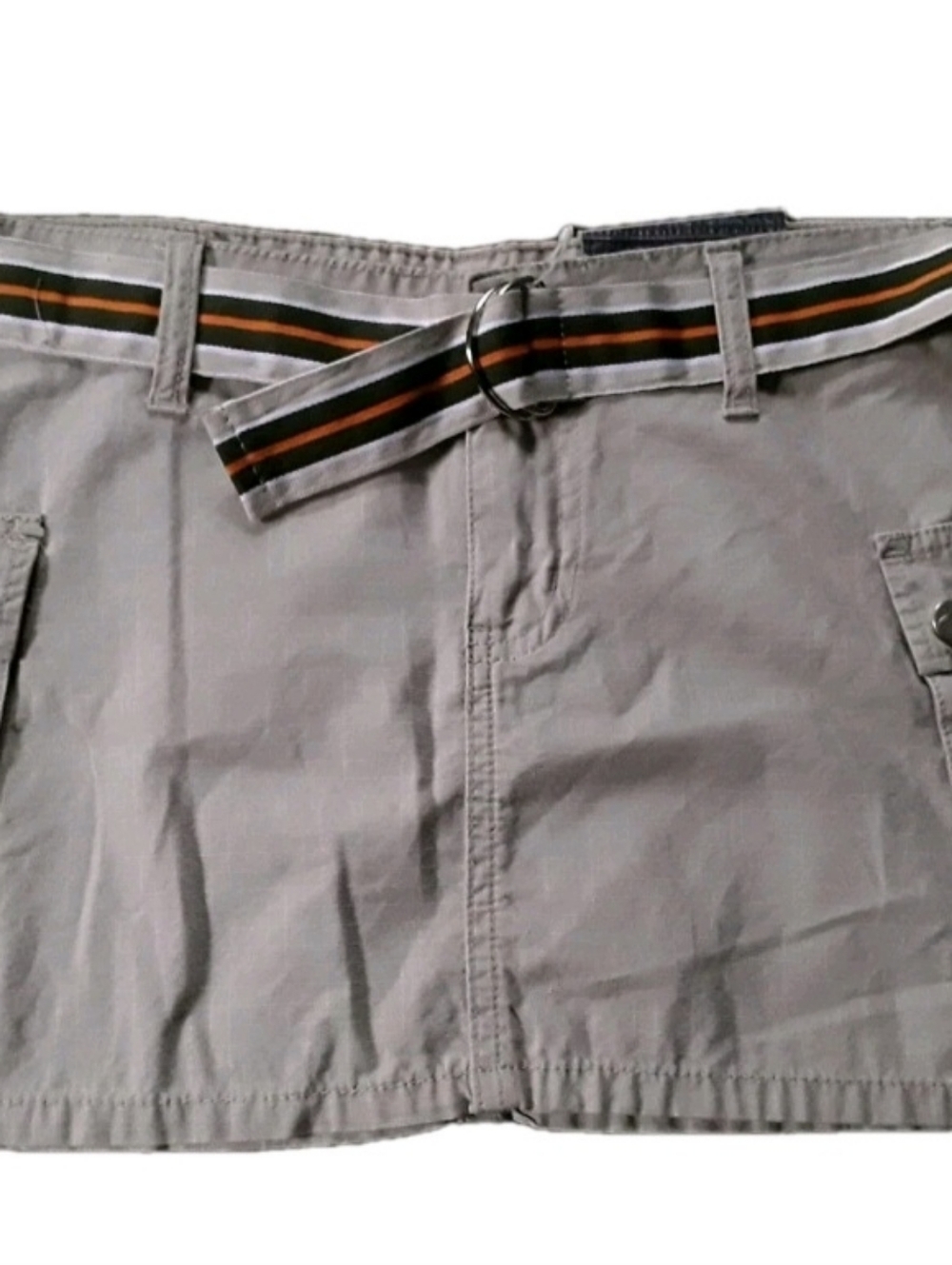 BONGO Belted Mini Skirt Womans Size 5 Khaki NWT